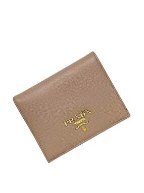 Prada Bifold Wallet Beige Cipria